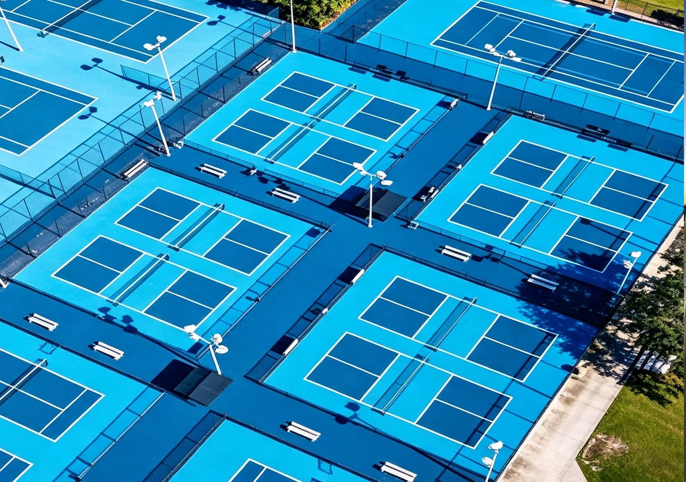 Thi công sân pickleball có hạt cao su lớn trên 1mm